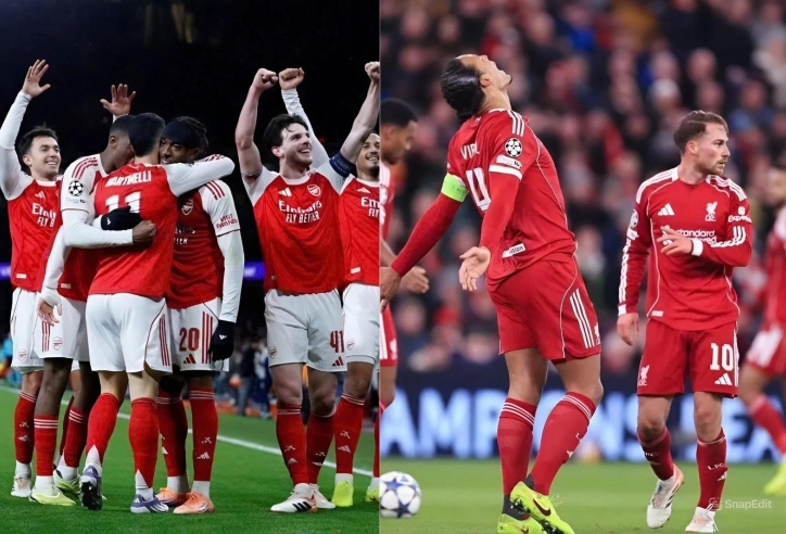 Lượt 5 Champions League: Đỉnh cao Arsenal, vực sâu Liverpool