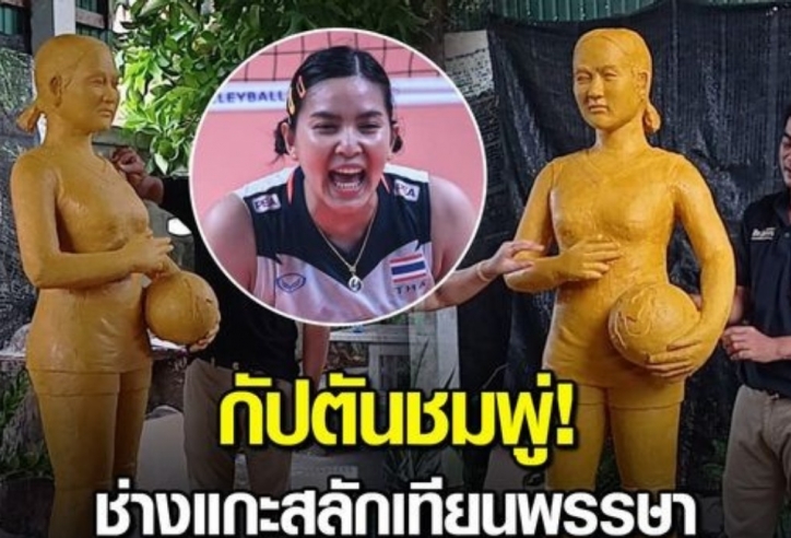 Nghệ nhân Thái Lan 'khắc tượng nến' cầu thủ bóng chuyền Pornpun Guedpard