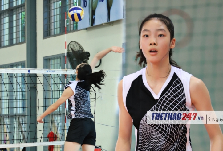 Tài năng bóng chuyền nhí cao 1m85 bật đà 3m: Đập bóng không ai muốn đỡ