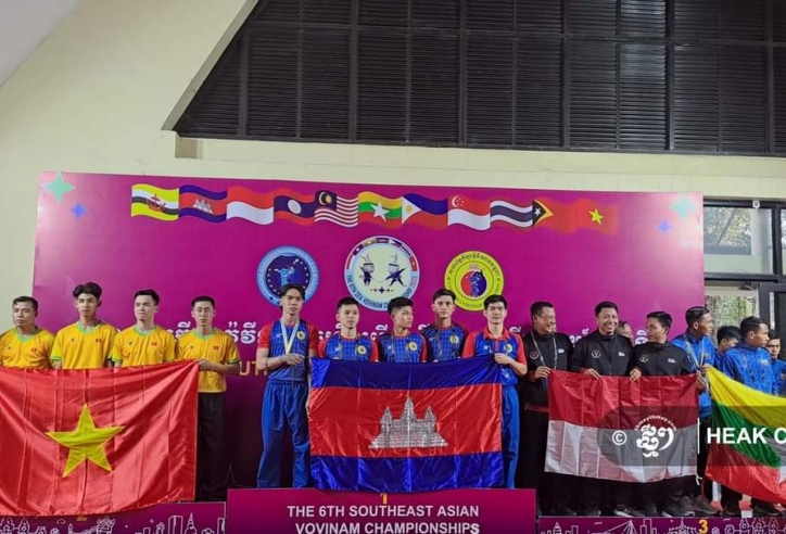 Campuchia 'tạo địa chấn' ở môn Quốc võ Việt Nam giải tiền SEA Games 32