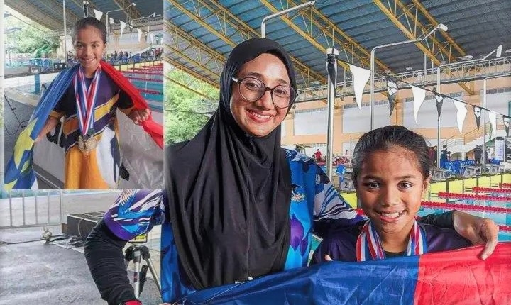 Malaysia đưa 'tiểu tiên cá' 11 tuổi đến SEA Games 32, thành tích choáng ngợp