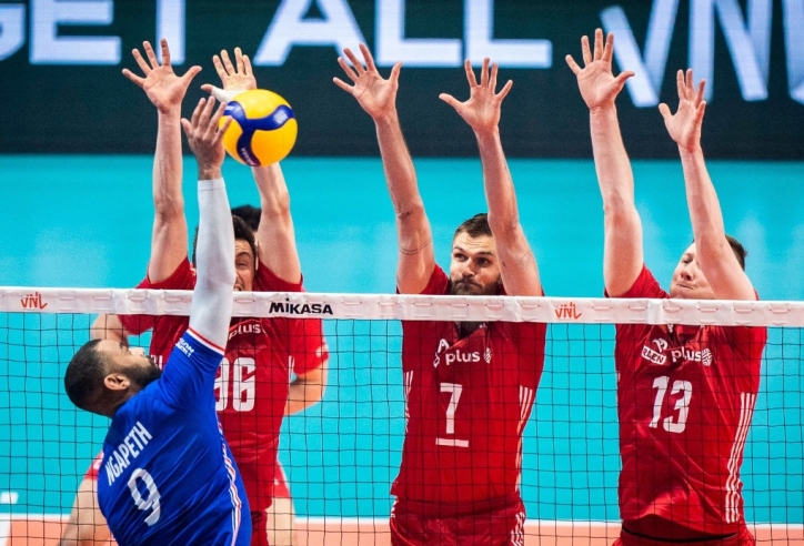 Link xem trực tiếp bóng chuyền nam VNL 2023 ngày 7/6: Pháp vs Ba Lan