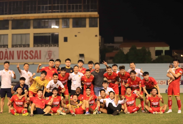 VIDEO: Quân bầu Đức ghi bàn thắng vàng giúp CAND thăng hạng lên V-League 2023