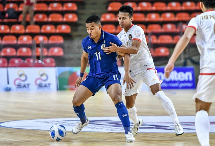 Nhọc nhằn cầm hòa đội cửa dưới, tham vọng vô địch của Futsal Thái Lan bị đe dọa