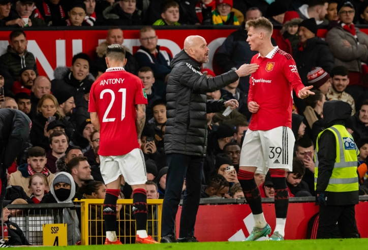 HLV Ten Hag nói rõ về cơ hội đá tiền đạo của McTominay