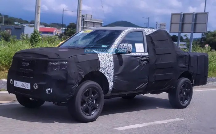 Bán tải mới của Kia lộ diện trên đường chạy thử, sẵn sàng so kè Ford Ranger