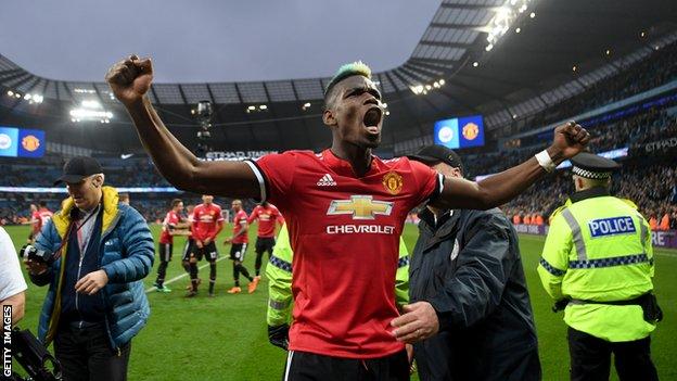 Pogba lập cú đúp, MU ngược dòng nghẹt thở trước Man City năm 2018