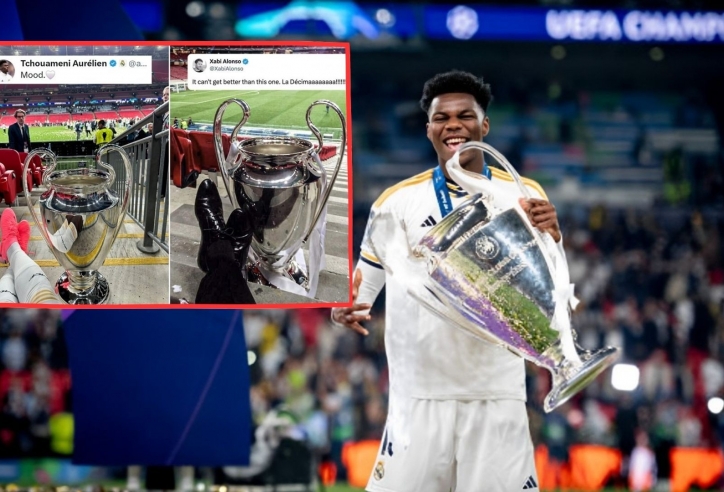 Bắt chước Alonso, sao Real ăn mừng danh hiệu C1 độc đáo