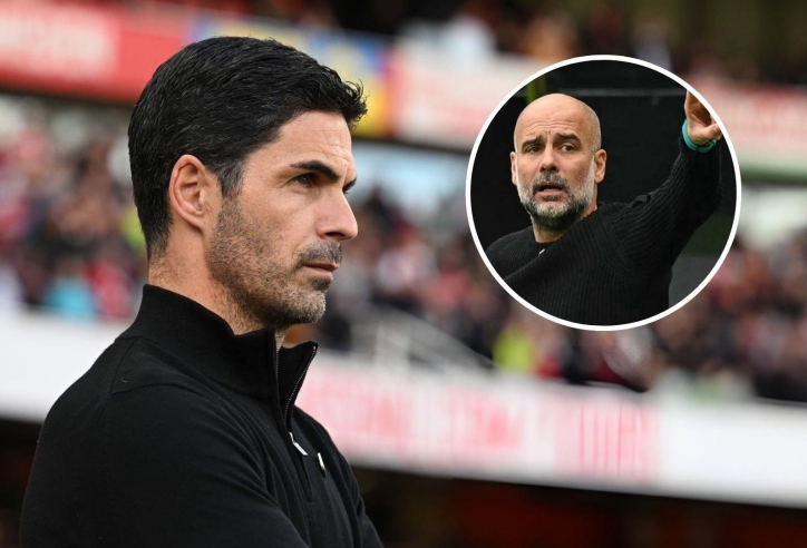Arteta nói thẳng quan hệ với Pep Guardiola sau trận thắng Leicester