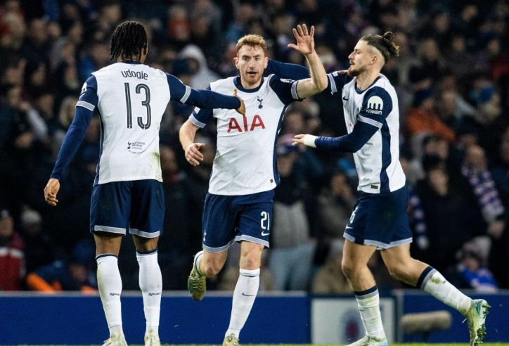 Tottenham chia điểm thất vọng trước Rangers tại cúp C2