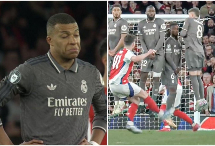 Mbappe 'cạn lời' với siêu phẩm của Rice vào lưới Real