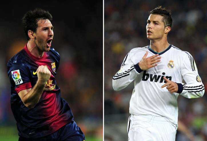 Messi cho Ronaldo 'hít khói' một kỷ lục