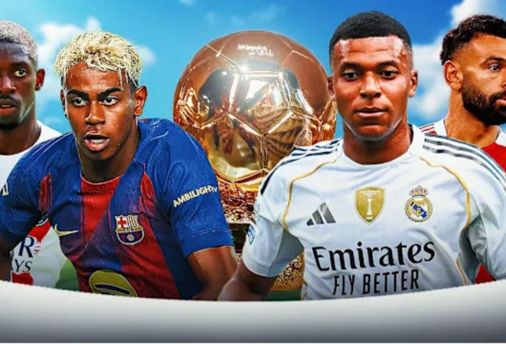 Cập nhật Quả bóng Vàng 2025: Dembele chỉ xếp thứ 4, top 1 là...