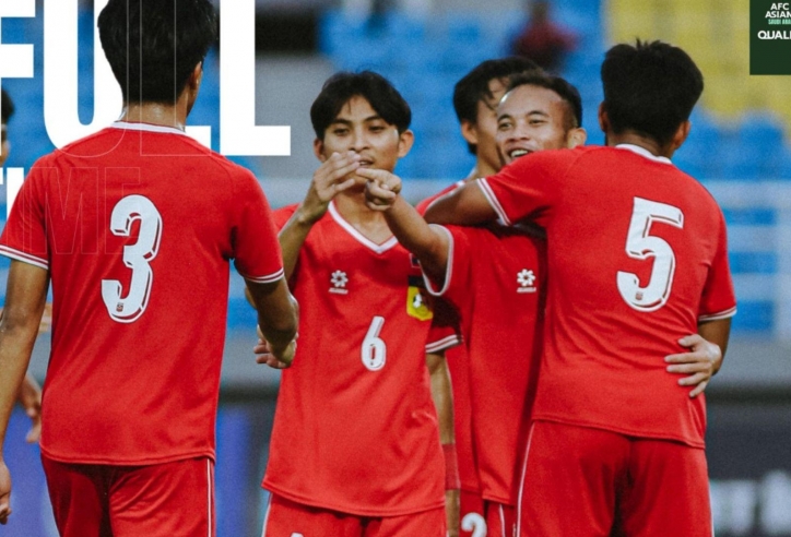 U23 Lào đè bẹp Macau ở vòng loại U23 châu Á