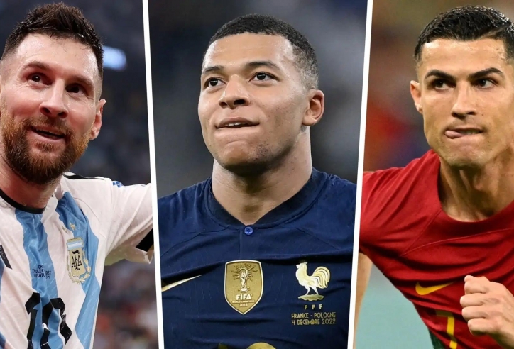 Ronaldo và Messi kém xa Mbappe ở tuổi 26