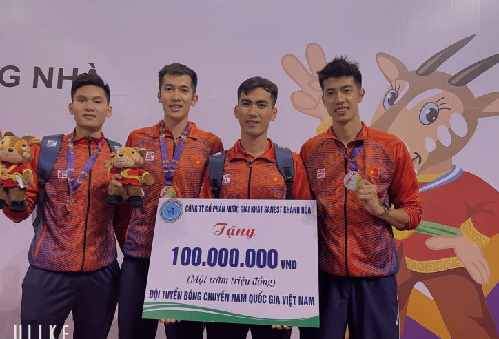 Hậu chung kết SEA Games, tuyển bóng chuyền nam Việt Nam tiếp tục nhận thưởng 'khủng'