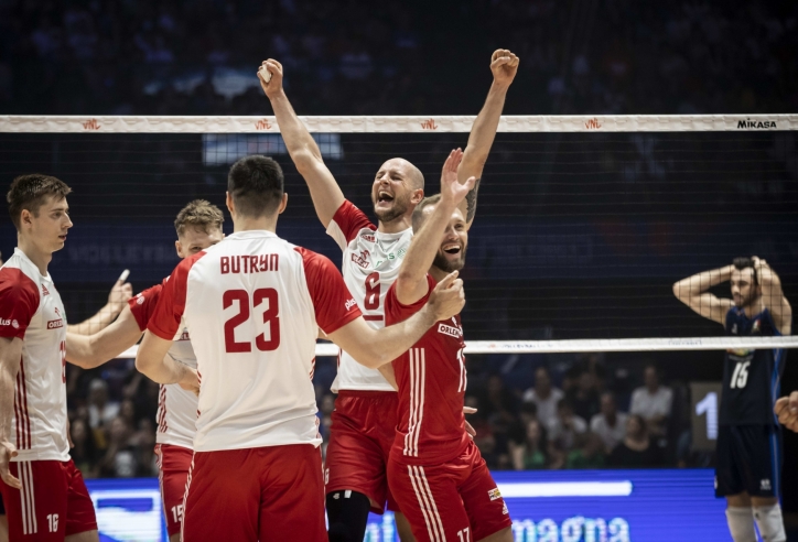 Đánh bại Ý dễ dàng sau 3 set, tuyển nam Ba Lan giành HCĐ tại VNL 2022