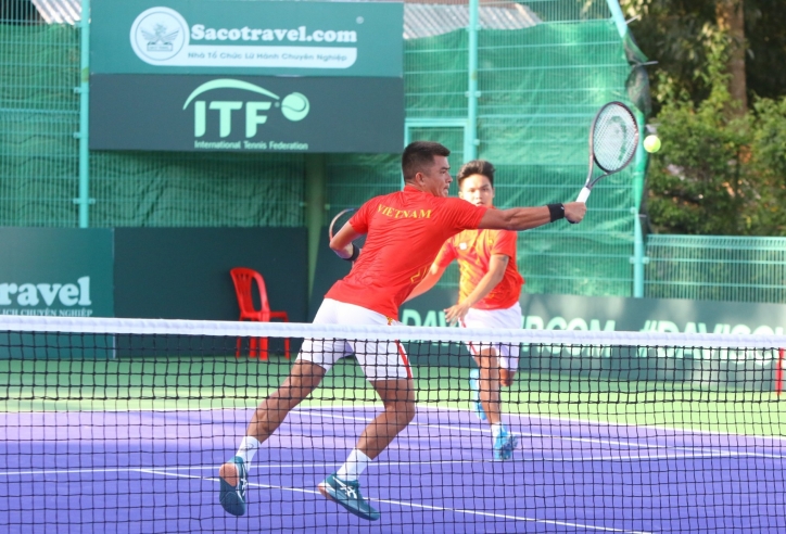 Toàn thắng vòng bảng, quần vợt Việt Nam giành suất playoff nhóm 2 Davis Cup