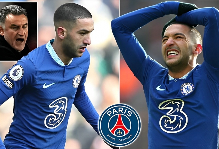 Bị 'chơi xỏ' vụ Ziyech, HLV PSG chỉ trích Chelsea giống 'gánh xiếc hạng A'