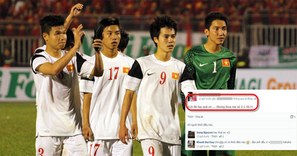 'U19 đá hay quá cơ... Nhưng thua mẹ nó 2-1 rồi'