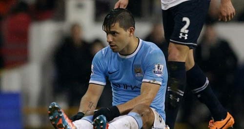 Man City nhận tin dữ về Sergio Aguero