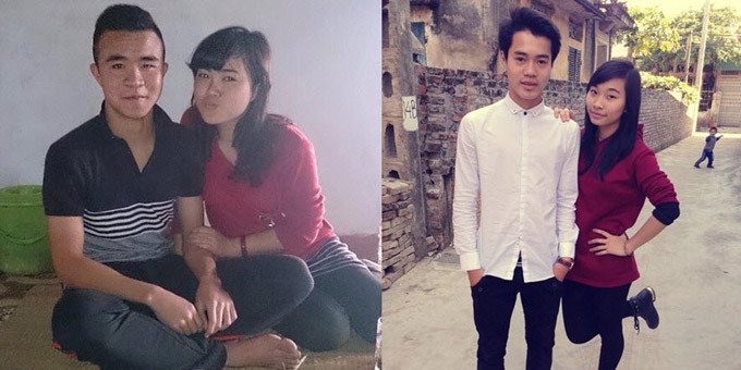 Cầu thủ U19 Việt Nam sánh đôi bên bạn gái dịp Tết
