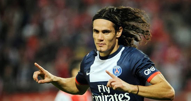 Edinson Cavani đang được rao bán tại Anh