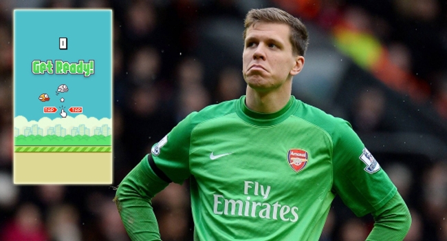 Thành tích đáng nể của Szczesny trong trò Flappy Bird