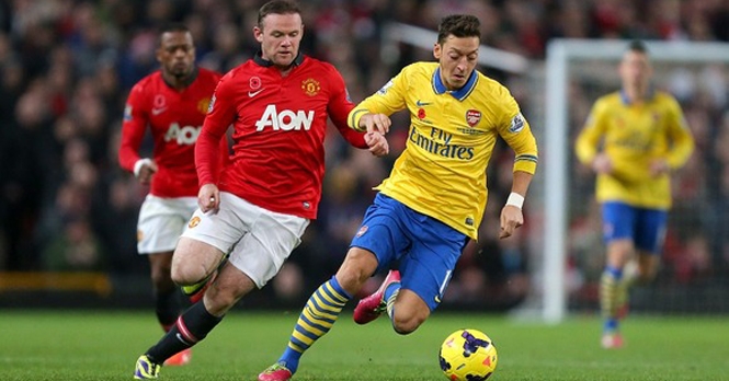Thống kê: Ozil khó tỏa sáng trận gặp Man Utd