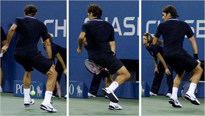 Video tennis: Federer tái hiện siêu phẩm đánh bóng qua háng tại Dubai Tennis Championships