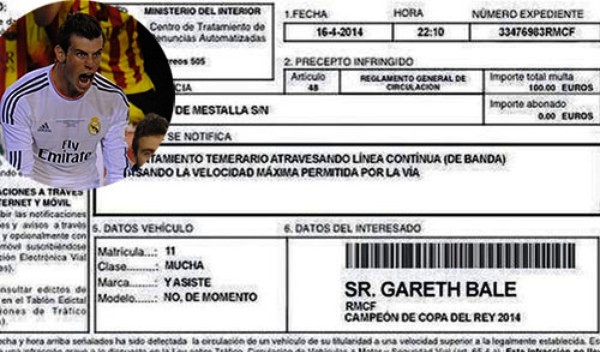 Gareth Bale bị 'phạt' gần 3 tỷ đồng vì chạy quá nhanh khi lập siêu phẩm