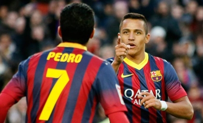 Arsenal bất ngờ muốn chiêu mộ Alexis Sanchez và Pedro