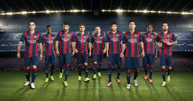 Barca ra mắt áo đấu mùa giải 2014/15, thiếu vắng Fabregas