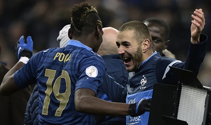 Benzema rủ Pogba tới Bernabeu