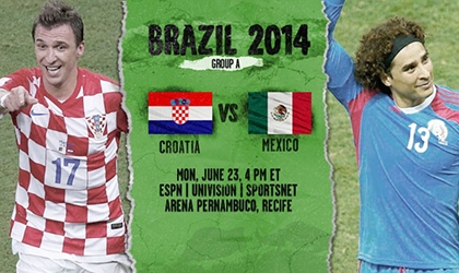 Đội hình dự kiến Croatia vs Mexico, 3h ngày 24/6