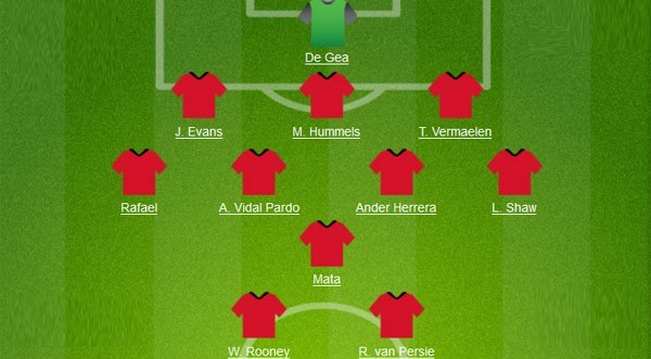 Đội hình 3-5-2 trong mơ của Van Gaal