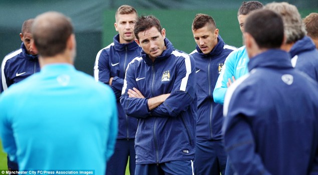 Hình ảnh Lampard và Sagna hội quân cùng Man City