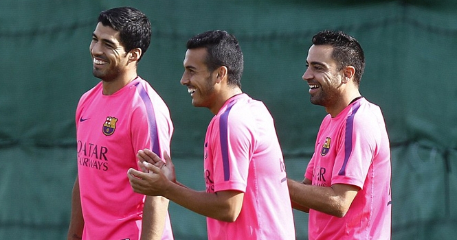 Buổi tập đầu tiên của Luis Suarez tại Barcelona
