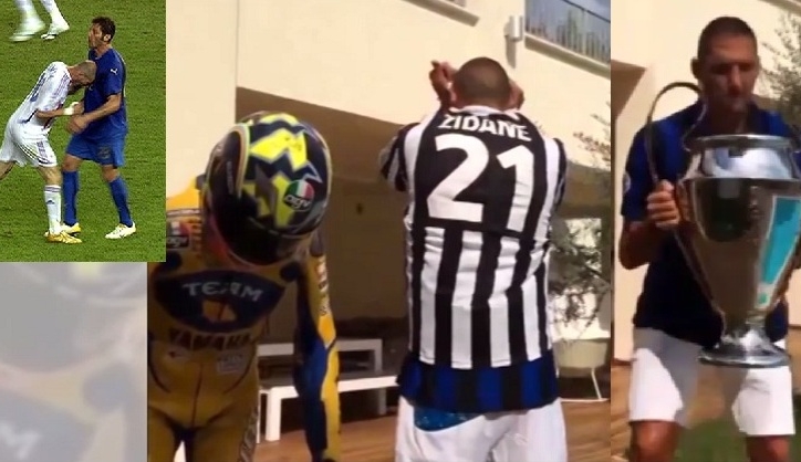 Video: Materazzi 'trả thù' Zidane sau 8 năm theo cách mới