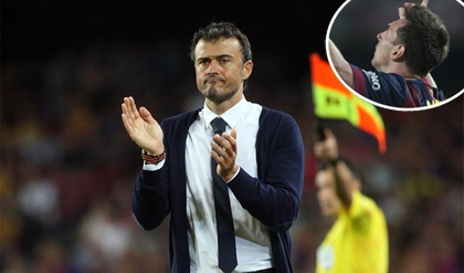 Luis Enrique thán phục tài năng của Messi
