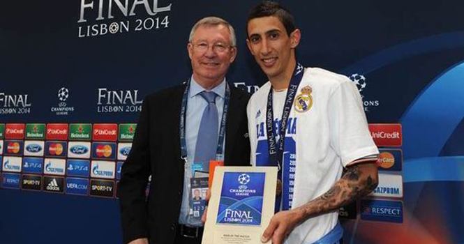 Đích thân Sir Alex Ferguson trao áo số 7 cho Di Maria