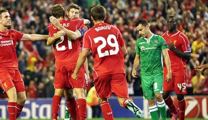 Mario Balotelli tỏa sáng, Liverpool nhọc nhằn đánh bại Ludogorets
