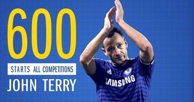 John Terry đạt cột mốc vô tiền khoáng hậu tại Chelsea
