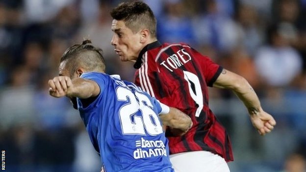 Video clip bàn thắng: Empoli 2–2 AC Milan (Vòng 4 - VĐQG Italia 2014/15)