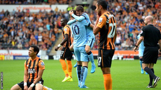 Video clip bàn thắng: Hull City 2-4 Man City (Vòng 6 - Ngoại hạng Anh 2014/15)