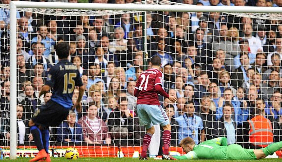 West Ham 2-1 Man City: Sức ép khủng khiếp