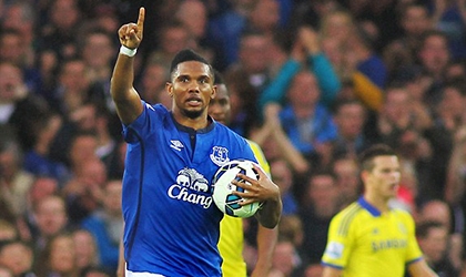 Eto’o muốn gắn bó với Everton