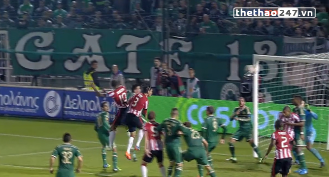VIDEO clip bàn thắng: Panathinaikos 2-3 PSV Eindhoven - Rượt đuổi