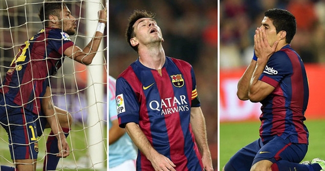 Hàng công Barcelona tệ nhất trong 7 năm qua