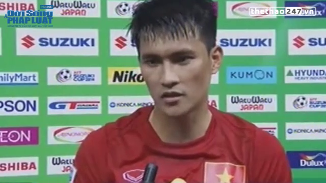 Video AFF Cup 2014: Công Vinh ca ngợi đồng đội và cám ơn CĐV Việt Nam